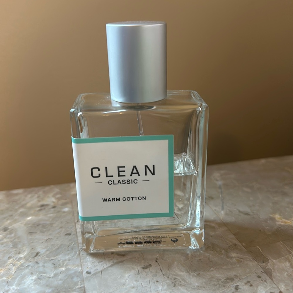 Clean Classic Warm Cotton eau de parfum 2oz (total when full) - Used